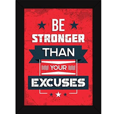 Motivational Quote Framed Poster